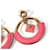 Hermès Hermes Loop Medor Earrings PM Pink Golden  - view 4