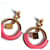 Hermès Hermes Loop Medor Earrings PM Pink Golden  - view 6