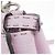 Mini borsa a mano Fendi Selleria Peekaboo Rosa - vista 3