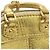 Pochette portachiavi Mini Lockit Louis Vuitton D'oro - vista 8
