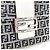 Borsa Fendi Zucchino Logo Flap Bag Bianco Blu navy - vista 11