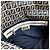 Borsa Fendi Zucchino Logo Flap Bag Bianco Blu navy - vista 15