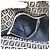 Borsa Fendi Zucchino Logo Flap Bag Bianco Blu navy - vista 16