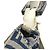 Borsa Fendi Zucchino Logo Flap Bag Bianco Blu navy - vista 17