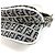 Borsa Fendi Zucchino Logo Flap Bag Bianco Blu navy - vista 6