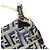 Borsa Fendi Zucchino Logo Flap Bag Bianco Blu navy - vista 9
