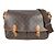 Borsa a tracolla Louis Vuitton Monogram Gibecière GM Flap Marrone Monogramma