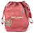 Sac bandoulière Teddy Studded Logo Heart en chaîne Yves Saint Laurent Rouge  - vue 1
