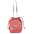 Sac bandoulière Teddy Studded Logo Heart en chaîne Yves Saint Laurent Rouge  - vue 3