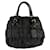 Borsa in nylon e pelle Prada nera e verde Nero