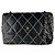 Borsa a tracolla in pelle Chanel Wild Stitch Nero Beige
