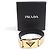 Bracciale Charm Prada in pelle e metallo dorato D'oro - vista 8