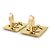 Timeless Orecchini a clip Chanel Black and Gold Nero D'oro - vista 6