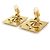 Timeless Orecchini a clip Chanel Black and Gold Nero D'oro - vista 7