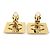 Timeless Orecchini a clip Chanel Black and Gold Nero D'oro - vista 8