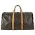 Borsa da viaggio Louis Vuitton Monogram Keepall 50 Marrone Monogramma