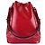 Borsa a tracolla in pelle Epi Louis Vuitton Rosso - vista 3