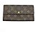 Louis Vuitton Monogram Long Wallet Braun Monogramm