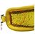 Borsa/Pochette in pelle e lana Fendi Giallo - vista 10
