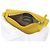 Borsa/Pochette in pelle e lana Fendi Giallo - vista 5