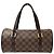 Borsa Louis Vuitton Papillon PM Marrone Damier ebene
