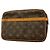 Clutch Louis Vuitton Monogram Compiegne 23 Marrone