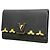 Louis Vuitton Bi-Fold Wallet aus Taurillon-Leder Schwarz