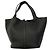 Hermès Borsa Hermes Picotin Lock MM in pelle Taurillon Clemence nera Nero - vista 7