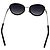 Timeless Chanel Rundbrille aus schwarzem Metall mit Gradient-Kristallen - Ansicht 7
