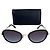Timeless Chanel Rundbrille aus schwarzem Metall mit Gradient-Kristallen - Ansicht 9
