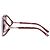 Tom Ford Solange-02 60MM eckige Sonnenbrille aus rotem Acetat Bordeaux - Ansicht 2