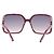 Tom Ford Solange-02 60MM eckige Sonnenbrille aus rotem Acetat Bordeaux - Ansicht 3