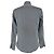 Camicia Gucci a righe con bottoni in cotone grigio - vista 3
