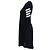 Vestido mini sweatshirt de algodón negro con 4 barras Thom Browne Azul marino - vista 2