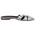 Sandali Tribute Saint Laurent in pelle metallizzata intrecciata argento Metallico
