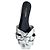 Sandali Tribute Saint Laurent in pelle metallizzata intrecciata argento Metallico - vista 11