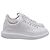 Sneakers Oversized Platform Alexander McQueen in pelle bianca Bianco Crudo