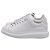 Sneakers Oversized Platform Alexander McQueen in pelle bianca Bianco Crudo - vista 4