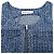 Self portrait Vestido mini de denim texturizado Self-Portrait en algodón azul - vue 5
