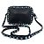 Valentino Garavani Borsa a tracolla Valentino Rolling Rockstud in pelle nera Nero - vista 2