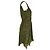 Minivestido de encaje de hojas Valentino Garavani en algodón verde oliva - vista 2