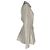 Vestido corto evasé con botones Alexander Mcqueen en algodón blanco Crudo - vista 2
