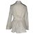Vestido corto evasé con botones Alexander Mcqueen en algodón blanco Crudo - vista 3