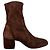 Botines Sleek 60 de Stuart Weitzman en ante marrón Castaño Roja