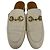 Mules Gucci Horsebit in pelle bianca Marrone Rosso - vista 3