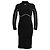 Off White Nahtloses Off-White Athletic Off Stamp Kleid aus schwarzem Polyamid