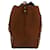 Valentino Garavani Sac cabas Valentino Light Cuir Rockstud Trapeze en cuir marron Rouge  - vue 3