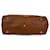 Valentino Garavani Sac cabas Valentino Light Cuir Rockstud Trapeze en cuir marron Rouge  - vue 4