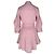 Autre Marque Vestido camisa mini de piqué de algodón rosa Brandon Maxwell Castaño - vista 3