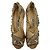 Décolleté Jimmy Choo con accenti in mesh in scamosciato beige Stampa python - vista 4